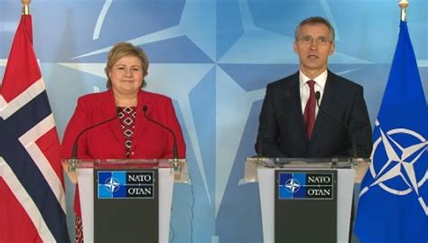 Nato secretary general jens stoltenberg, right, and georgian president salome zourabichvili shake hands for the media during their meeting in tbilisi, georgia, monday, march 25, 2019. NATO - Opinion: Joint press point with NATO Secretary ...
