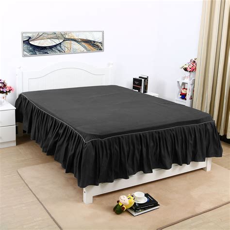 Check spelling or type a new query. Bed Skirt Solid Polyester Bed Dust Ruffle 3 Sided Coverage ...