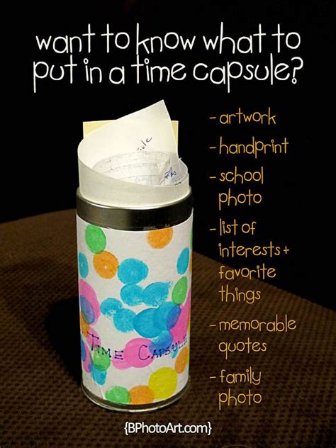 Time Capsule Ideas For Kids