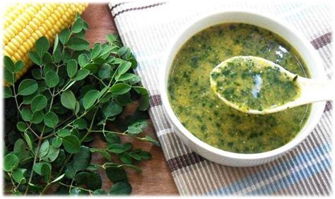 All parts of the tree, mostly the young fruits (seed pods), leaves an… Greens Bloghop: Moringa and Corn Soup