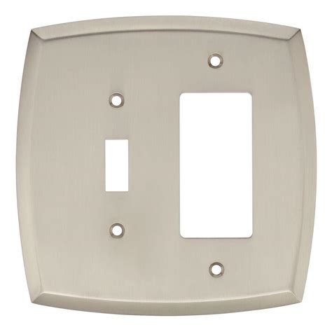 With that in mind, painted ceramic or hammered tin could just as perfectly suit your walls as plain nickel, chrome, or bronze. Liberty Mandara Decorative Switch and Rocker Switch Plate, Brushed Nickel-W35605-SN-C - The Home ...
