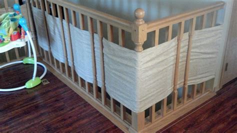 Ã€premium materialã€'our baby proof railing safety net is made of thick nylon mesh material, no harmful chemicals weatherproof and waterproof, it is perfect baby gates for stairs with banisters. Baby safety for stair railings. Fabric weaved through ...