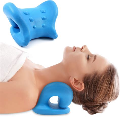 Neck Tractionneck Pillowneck Supportneck Relaxerportable Cervical Traction Pillow Ergonomic