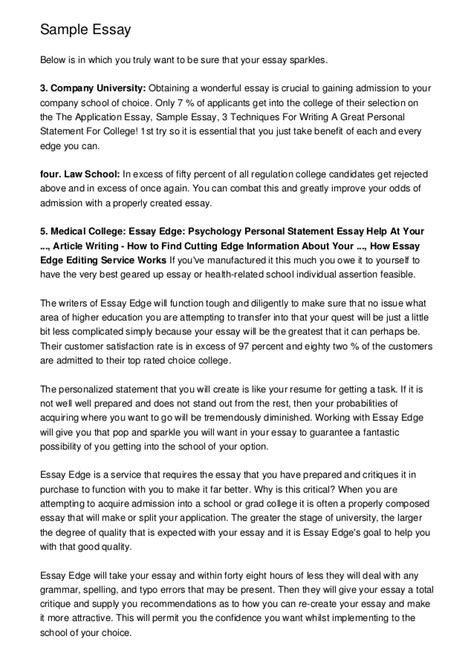 A college paper format typically doesn't include a title page, so the work starts with the first page. Tips for Writing an Effective Application Essay - Free Sample College Admission Essays - How to ...