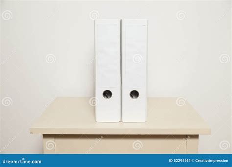 Two White Folders Stock Photo Image Of Organise Folders 52295544