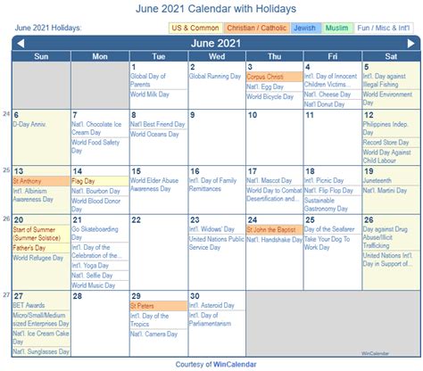 These dates may be modified as official changes are announced, so please check back regularly for updates. Print Friendly June 2021 US Calendar for printing