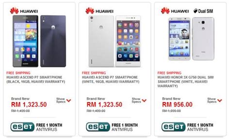 At the moment, some of these huawei smartphones have been available in our market while the others are still on the way. Huawei MediaPad X1 price | SoyaCincau.com