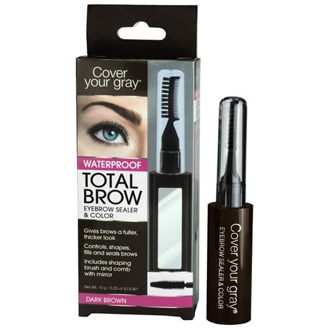 Cover Your Gray Total Brow Eyebrow Sealer And Colour Dark Brown Home Hairdresser