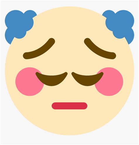 Pensive Clown Discord Emoji Pensive Discord Emoji Hd Png Download