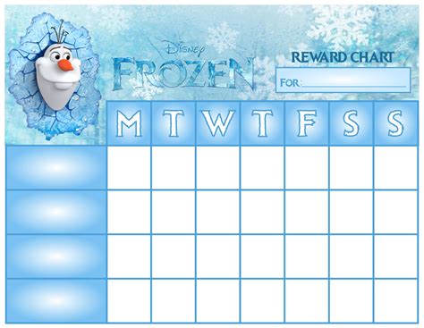 10 Best Free Printable Frozen Behavior Charts Images And Photos Finder