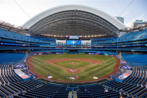 Blue Jays Unveil Completed Outfield District Of Rogers Centre