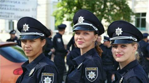 Ukrainian Police Police Women Female Police Officers Women