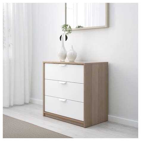 Whatever the challenge, ikea interior designers are ready to make the everyday life better. IKEA ASKVOLL 3-drawer chest | Askvoll, White furniture, Ikea