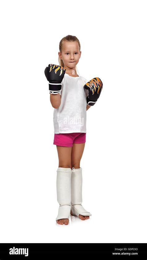 Little Muay Thai Boxing Girl High Resolution Stock Photography And