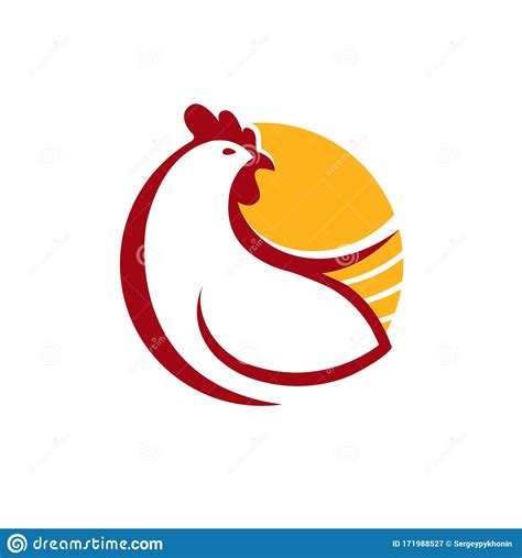 Logo De Pollo Símbolo Animal De Granja O Vector De Etiqueta Ilustración