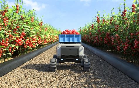 Free Photo Agricultural Robots Work In Smart Farms Agv Robot