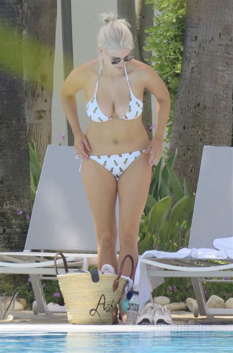 ASHLEY JAMES In Bikini At A Pool In Marbella 06 27 2017 HawtCelebs