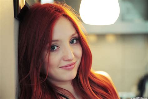 Michelle H Paghie Women Model Pornstar Redhead Face Ukrainian