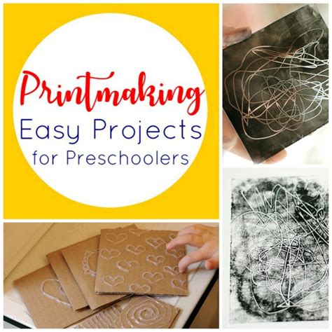 Easy Printmaking Activities For Preschoolers Freshlyplanted