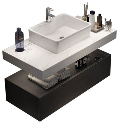 Modern Bathroom Sink Fvn62 2412es Vsl Torino 36 Inch Espresso Modern Bathroom Vanity W Side