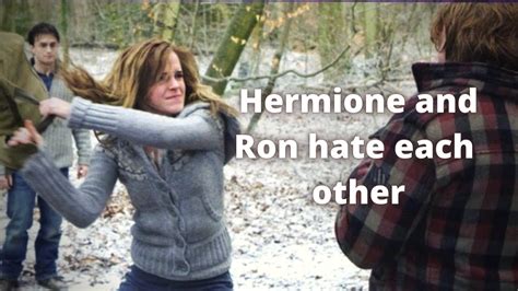 Ron And Hermione Hating Each Other For 2 Minutes Straight Youtube
