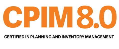 Cpim 80 Apics Cpim Certification For Planning And Inventory Management