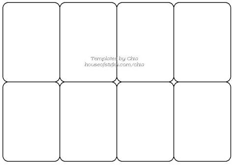 Chias Rubberstamp Art Templates Trading Card Template Printable