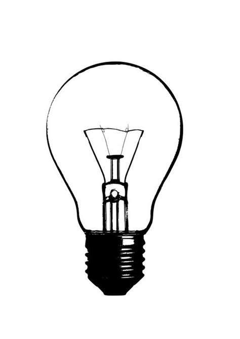 Coloring Page Light Bulb Img 10244 Light Bulb Art Light Bulb Bulb