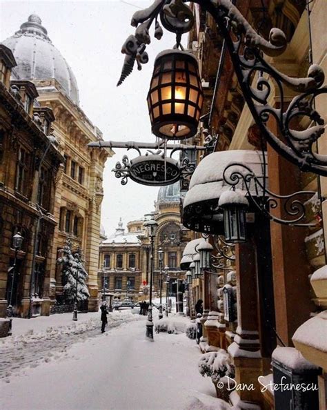 Snow Day In Bucharest In Southern Romania Photography By Dana