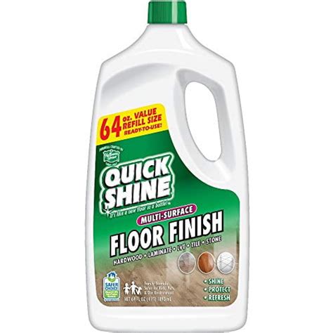 Quick Shine Multi Surface Floor Finish And Polish 64 Oz Refill Bottle