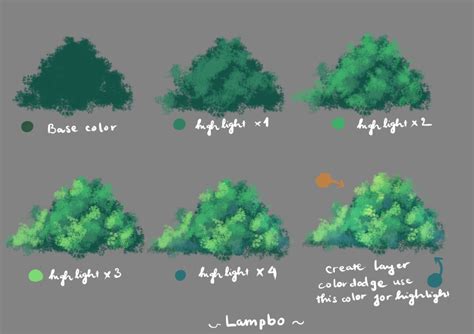 Anime Tree Tutorial By Lampbo Digital Painting Tutorials Landscape