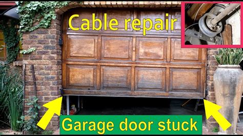 Replacing our garage door cables. Sectional garage door stuck - cable repair - step by step ...