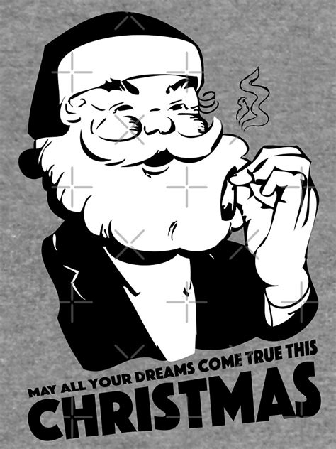 Christmas Stoner Santa Lightweight Hoodie For Sale By Fuseleven