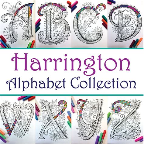 All the other 26 letters that are in the english alphabet are also represented in the spanish alphabet, but with different names and pronunciation. 26 Uppercase Zentangle Letters inspired by the font ...