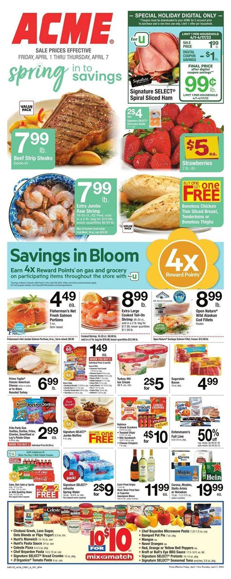 Acme Markets Weekly Ads And Special Buys From April 1