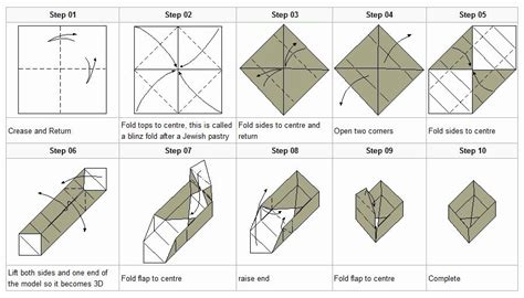 Tutorial Origami Box Step By Step