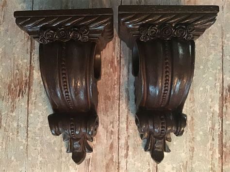 Today's video is a fun diy! One Pair of Shabby Farmhouse Curtain Rod Sconces With ...