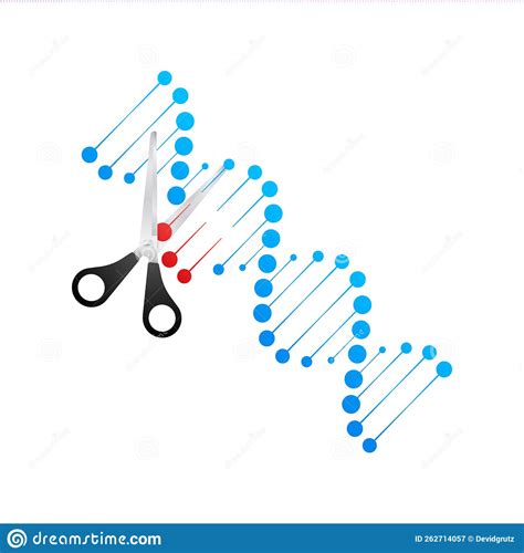 crispr gene editing tool genetic engineering vector stock illustration stock vector