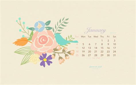 Free Download Desktop Wallpaper Calendar January 2016 And A Challenge