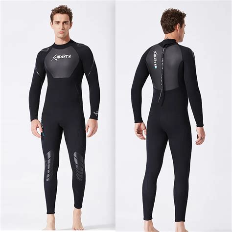 2019 Men Wetsuit 3mm Full Body Suit Super Stretch Diving Suit Swim Surf
