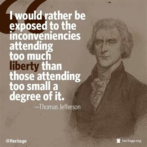 Thomas Jefferson With The Quote I Would Rather Be Exposed To The