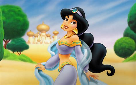 Jasmine Disney Princess Aladdin Cartoon Disney Desktop Hd Wallpaper