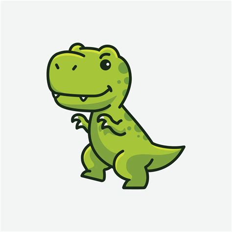 Lindo Bebé Tiranosaurio Rex Dibujos Animados Dinosaurio Personaje