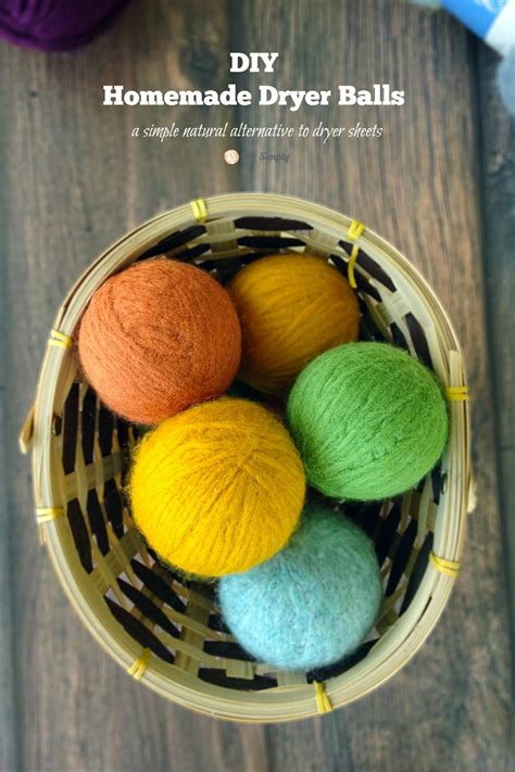diy homemade wool dryer balls live simply