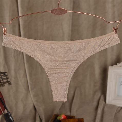 Flash Sexy Thong T Glitter Temptation Underwear Fashion Low Waist