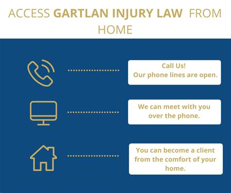 Covid 19 Hire The Law Office Of Gartlan Injury Law From Your Own Home