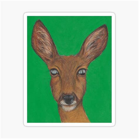 Deer Power Animal Sticker By Meerlineart Redbubble