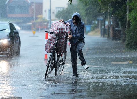 Britain Faces Second Day Of Heavy Rain With Flooding Likely But A