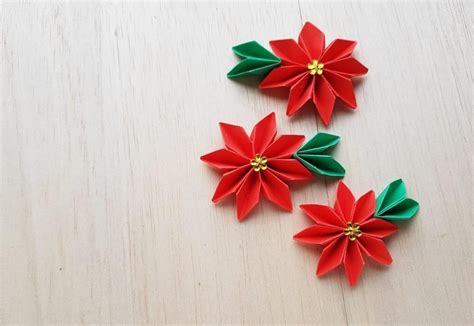 More Creations For Poinsettia Origami Step By Step Make An Origami