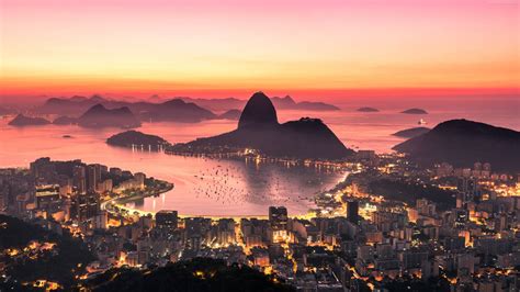 Download Rio De Janeiro Beautiful Sunset Wallpaper